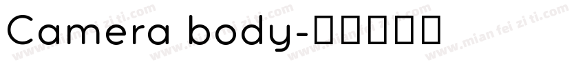 Camera body字体转换